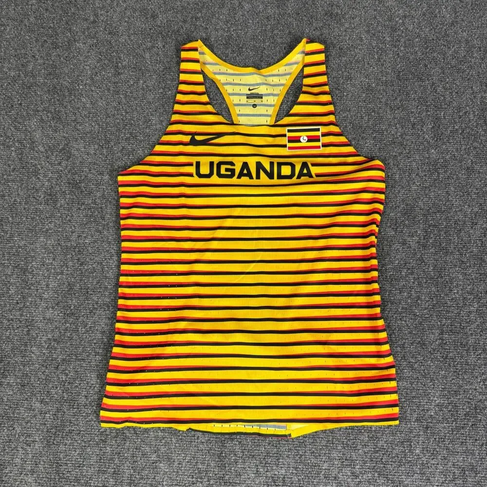 Nike Pro Elite 2022 Uganda Running Singlet CI8141-728 Womens Size M‎ Made In USA